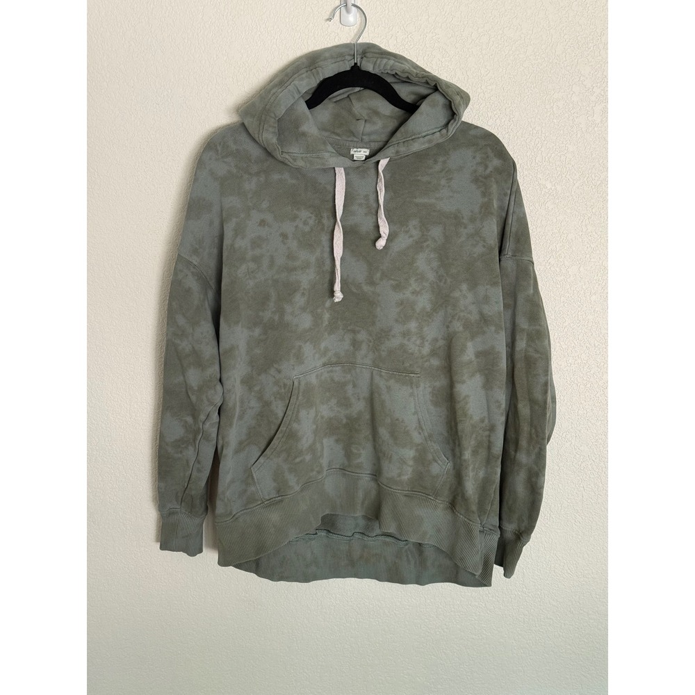 Aerie Women Green Tie Dye Oversized Hoodie Sweatshirt Medium M Pullover